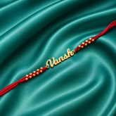 Customized Rakhi Of Double Red Thread For Brother