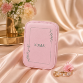 Personalized LED Mirror Jewelry and Makeup Kit Box For Girls.