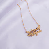 Glamorous Name Necklace With Heart.