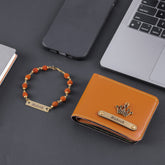 Personalized Wallet & Rudraksha Rakhi