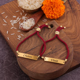 Custom Name Rakhi Combo Pack R20 two pcs