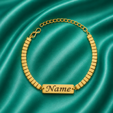 Customized Rakhi with Gold Sleek Chain
