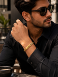 Premium Customized Rakhi cum Bracelet with Gold Finish.