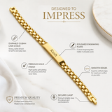 High Quality Premium Rakhi Gold Finish Bracelet.