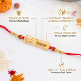 Traditional Rakhi For Raksha Bandhan With Customized Name