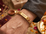 Beautiful Rakhi with Rudraksha Belt.