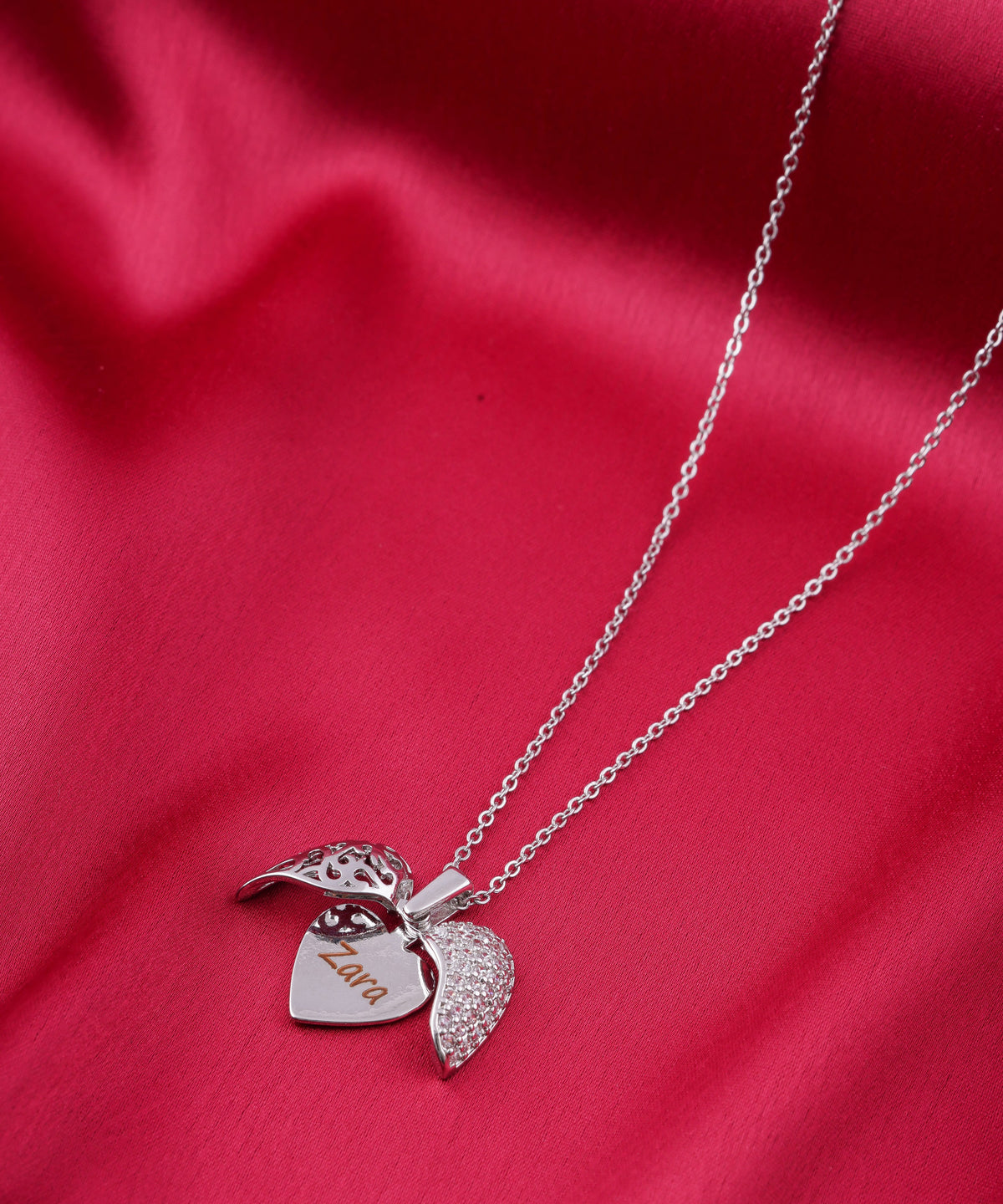 Personalized Heart Pendant Necklace