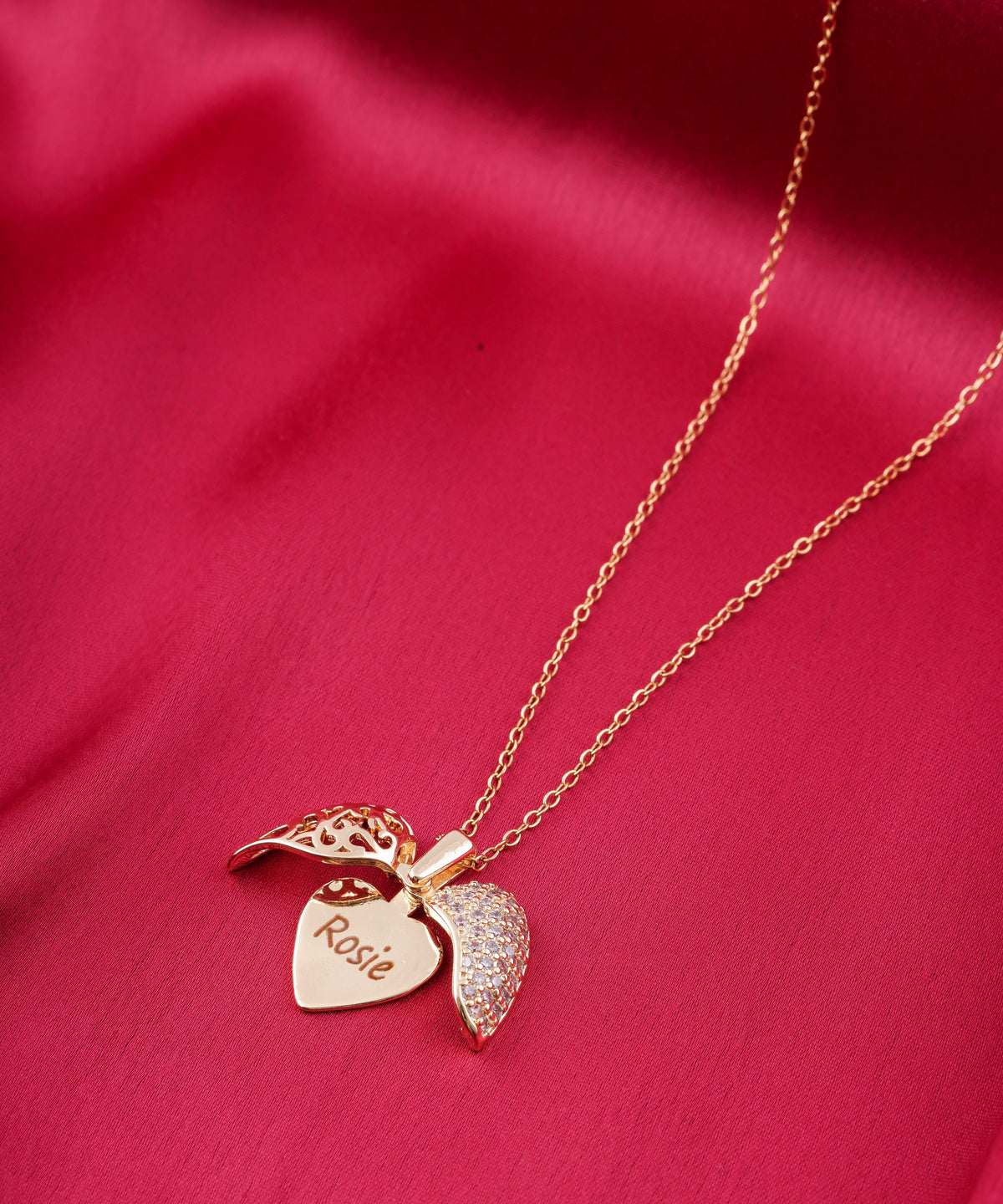 Personalized Heart Pendant Necklace
