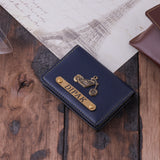 Elegant and Practical Faux Leather Customized Card Holder | Blue