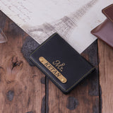 Elegant and Practical Faux Leather Customized Card Holder | Black