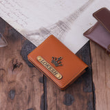 Elegant and Practical Faux Leather Customized Card Holder | Tan