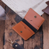 Elegant and Practical Faux Leather Customized Card Holder | Tan