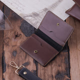 Elegant and Practical Faux Leather Customized Card Holder | Brown