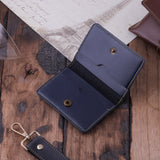 Elegant and Practical Faux Leather Customized Card Holder | Blue