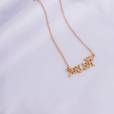 Stylish Name Necklace With Crown