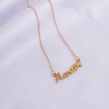 Elegant Name Pendant Necklace With Butterfly Charm