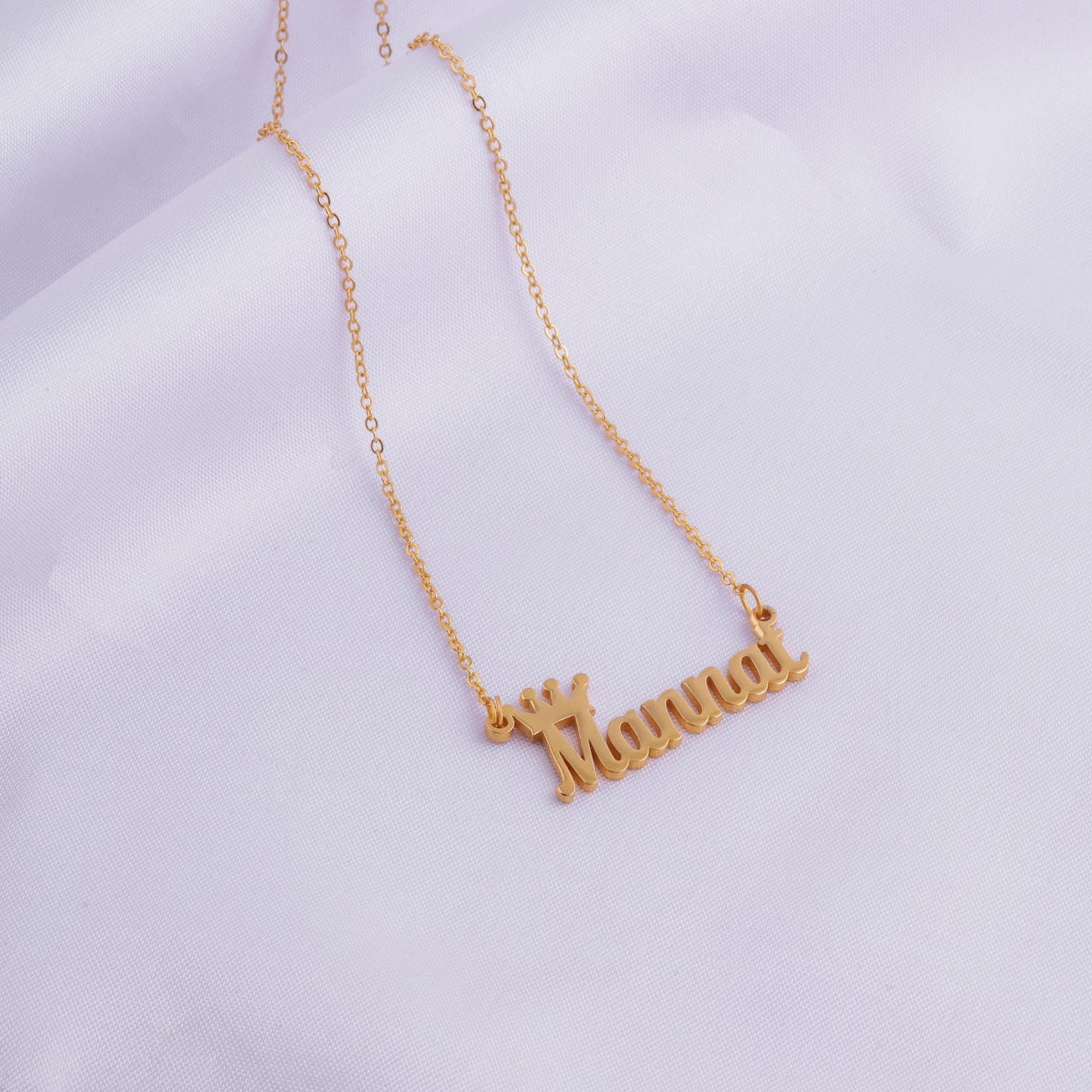 Customised Name Pendant With Crown