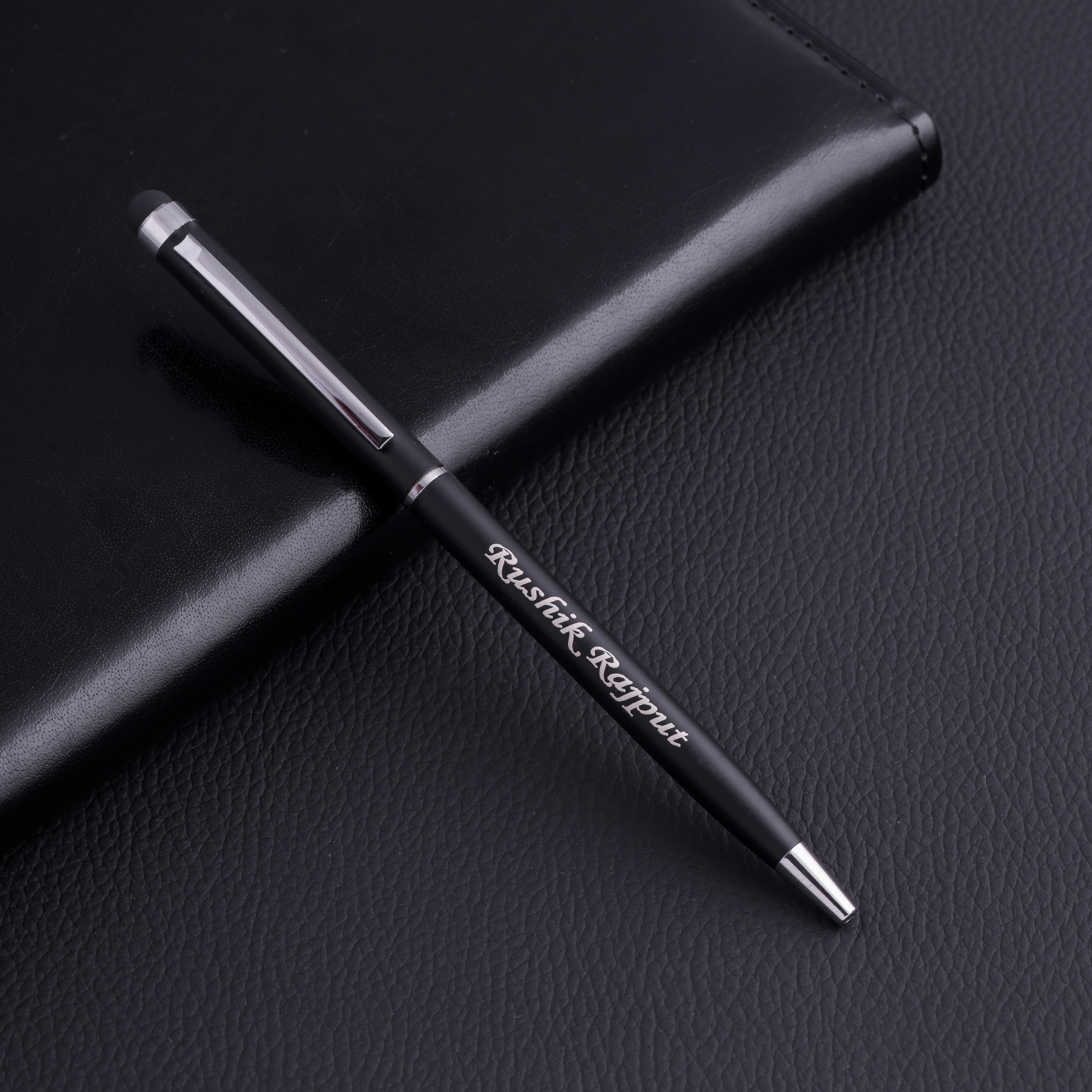 Slim Black Personalized Pen