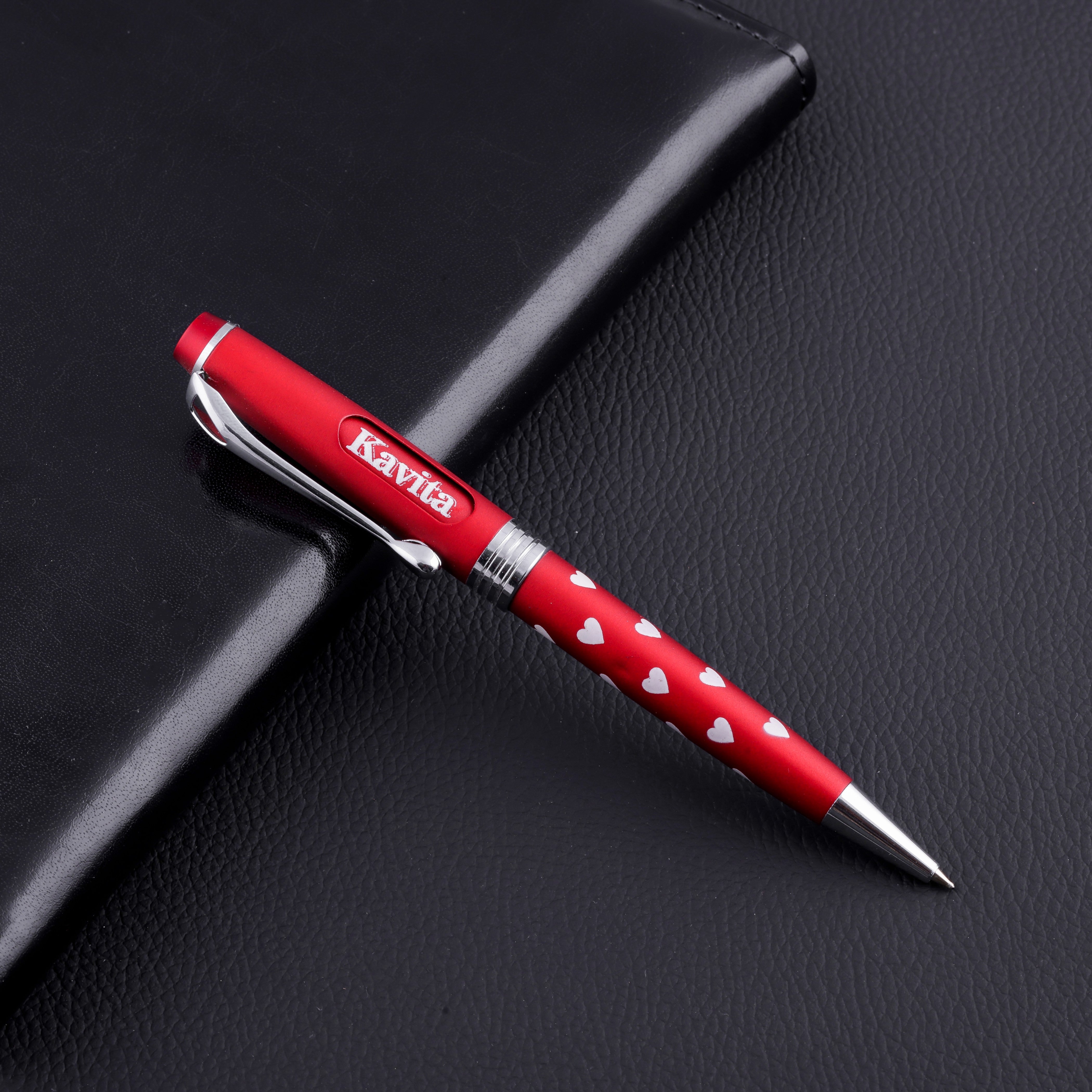 Valentine Special Personalized Pen With Heart | Red