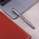 Sophisticated Silver Shine Pen With Name 