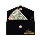 Customized Women's Wallet With Name | Black Color