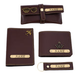 Personalized 4 Piece Combo For Men | Brown Color