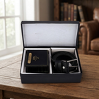 Signature Leather Belt And Wallet Combo For Men